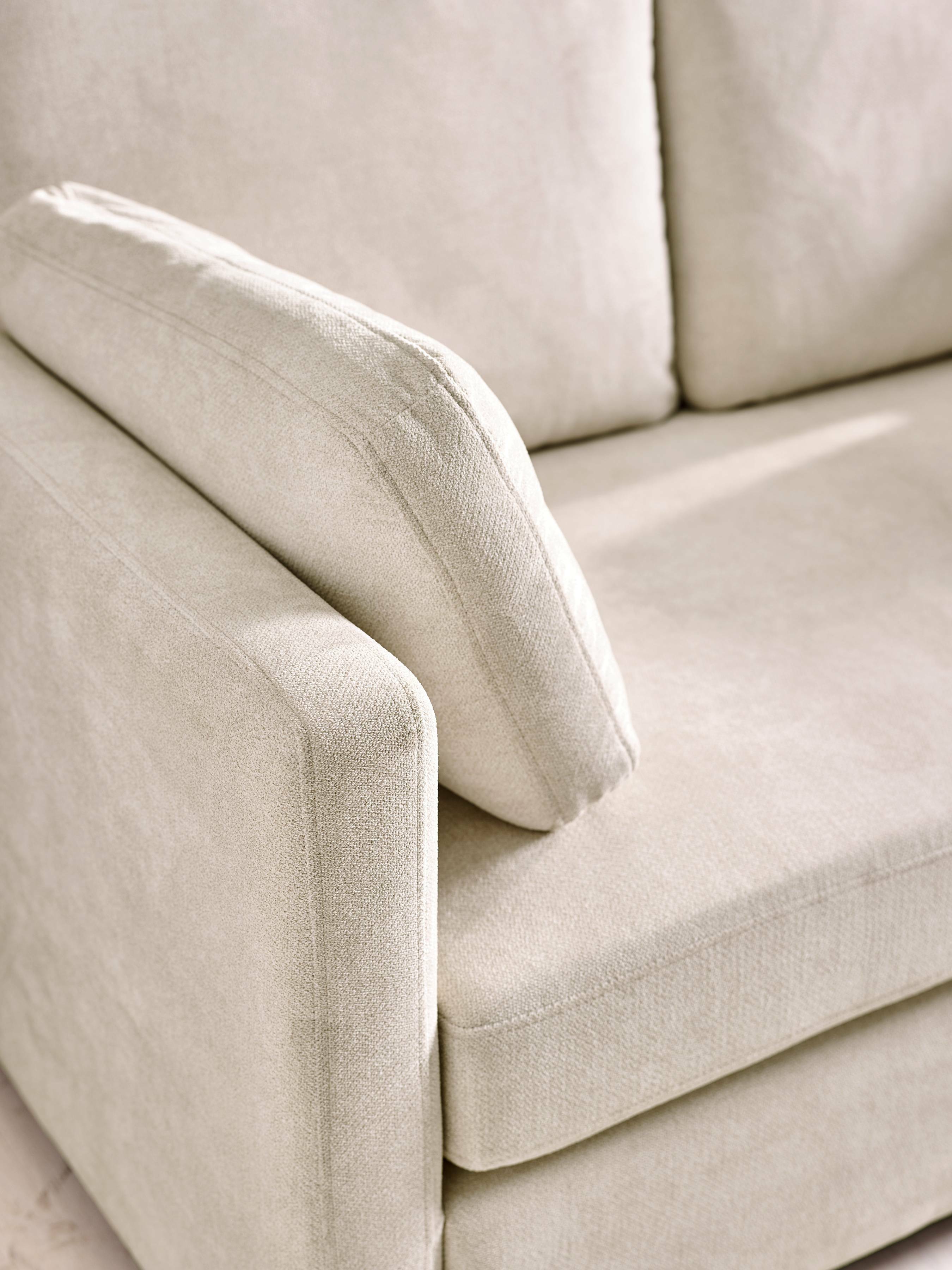 Ordona Natural Chenille Sofa | 2 Seater